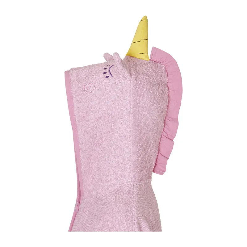 Peignoir de bain Licorne - Rose Clair-3