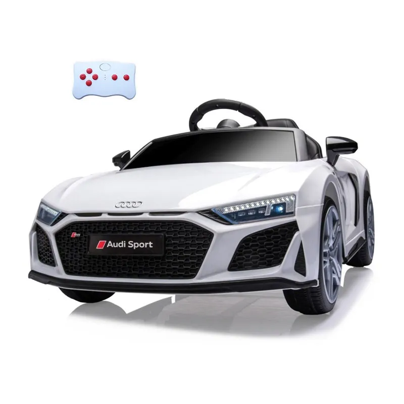 Voiture à batterie Audi R8 Spyder Blanc  - 36m+-1