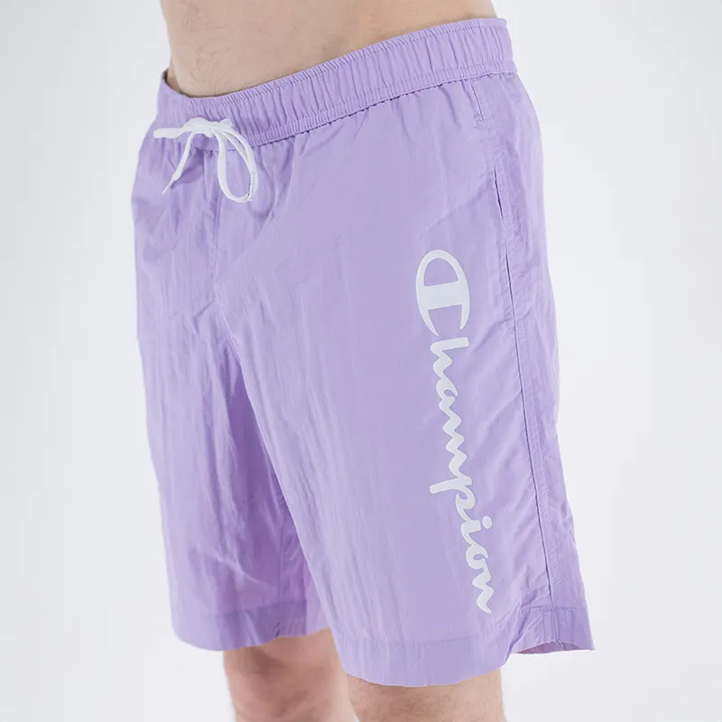 Short de bain Logo Maxi - Violet/Blanc-2
