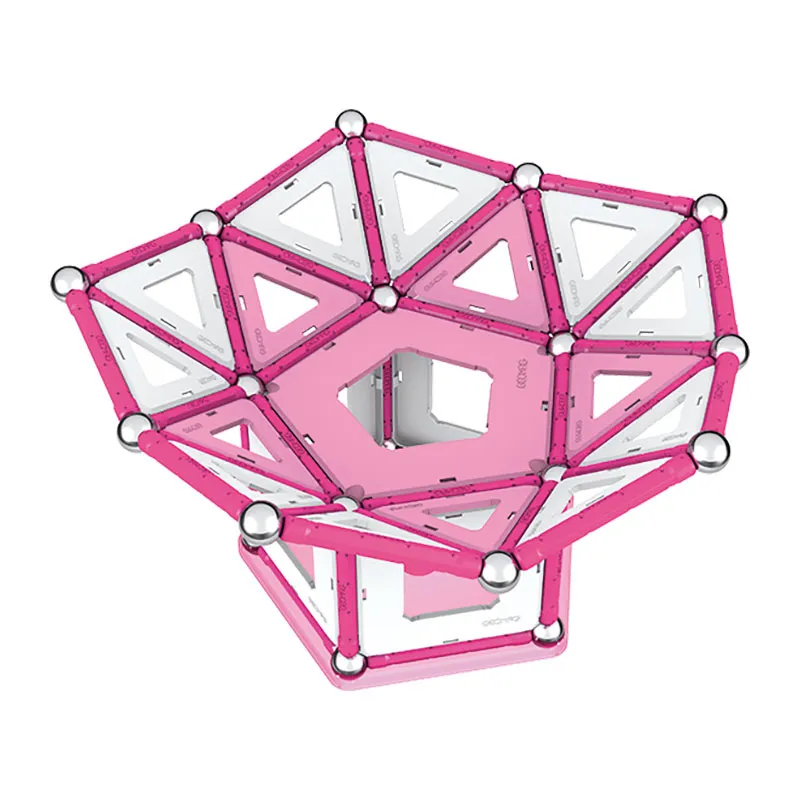 Jeu de construction magnét. Pink 104pcs - 3+-2