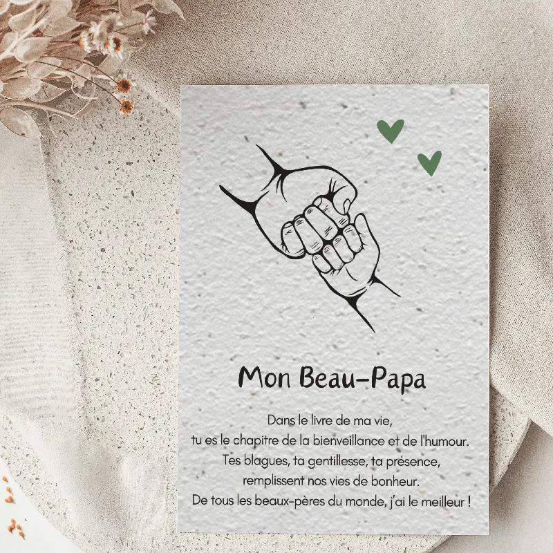 Carte à planter A6 - Mon Beau Papa-0