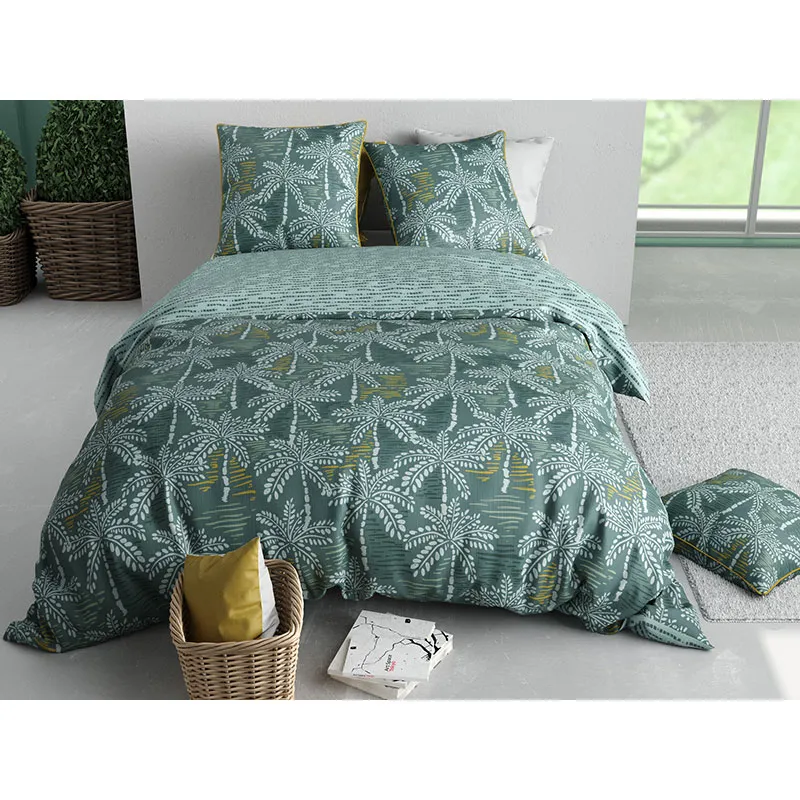 Parure 3pcs Microfibre effet pêche Tobago-1