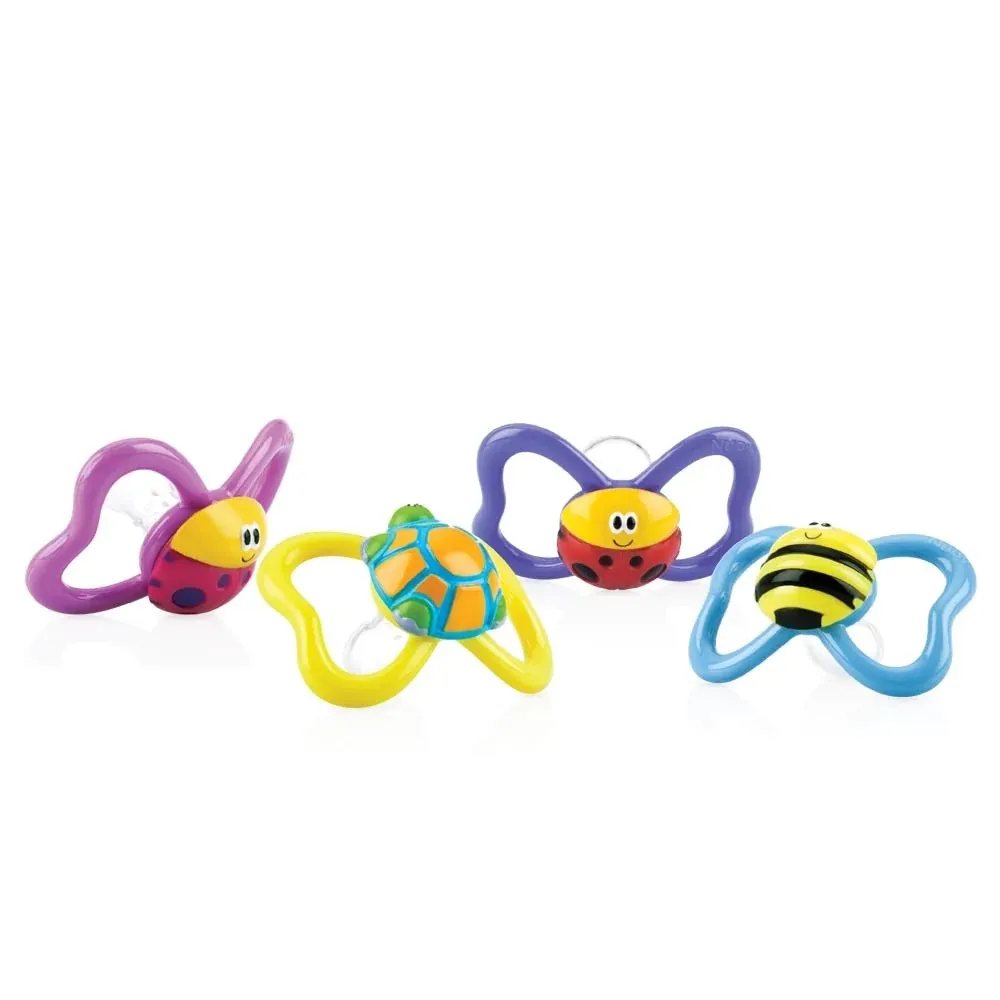 Sucette Silicone Paci Pals 3D Aléat. - 6-36m - NUBY-0