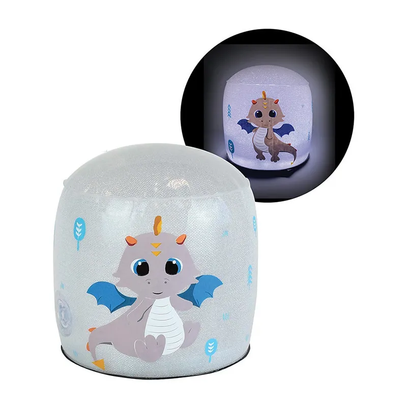 Lampe veilleuse gonfl. Ø13cm Léon le Dragon - 36m+-1