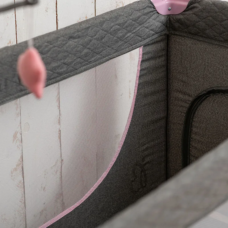 Lit parapluie 2 niveaux Rose - 0m+-4