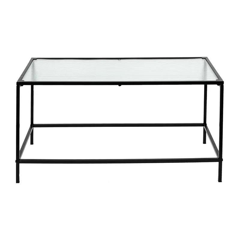 Table basse Rosa Verre Texture - 80x40x40cm-2