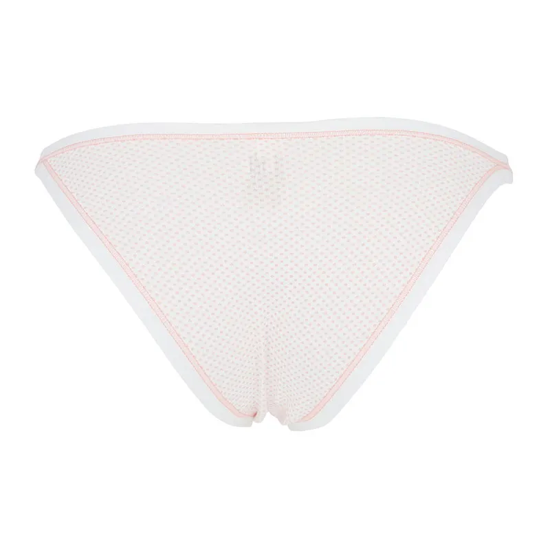 3 Tangas Coton Biélastique - Rose-8