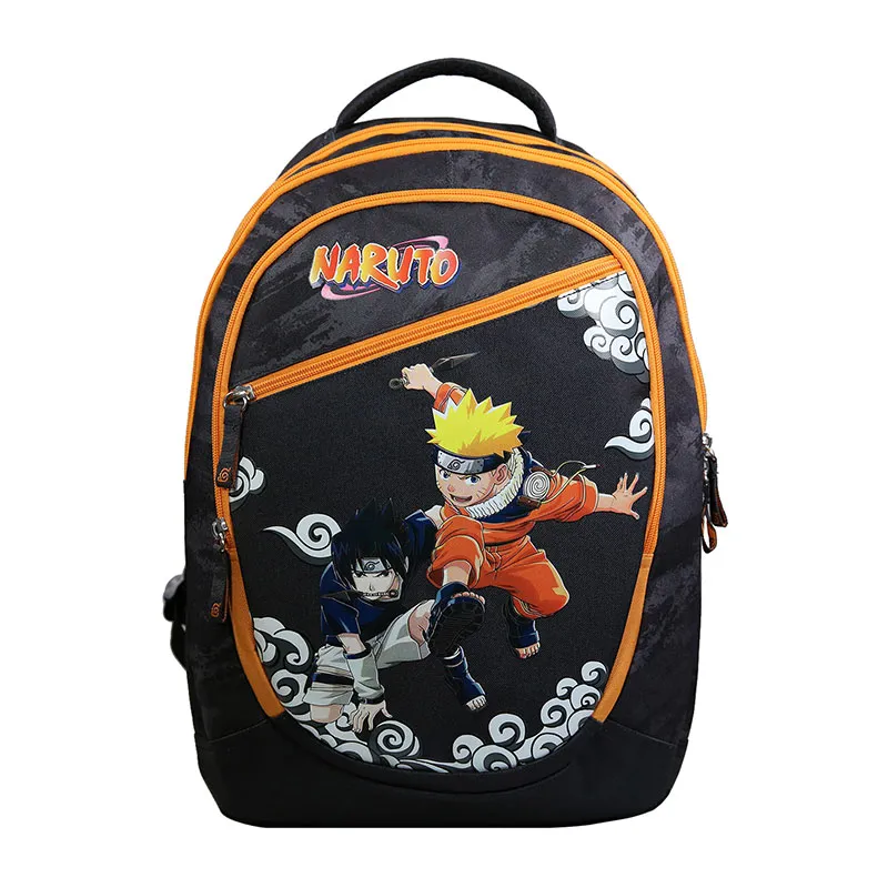 Sac à dos 2 comp. Naruto Noir - 32x45cm-0