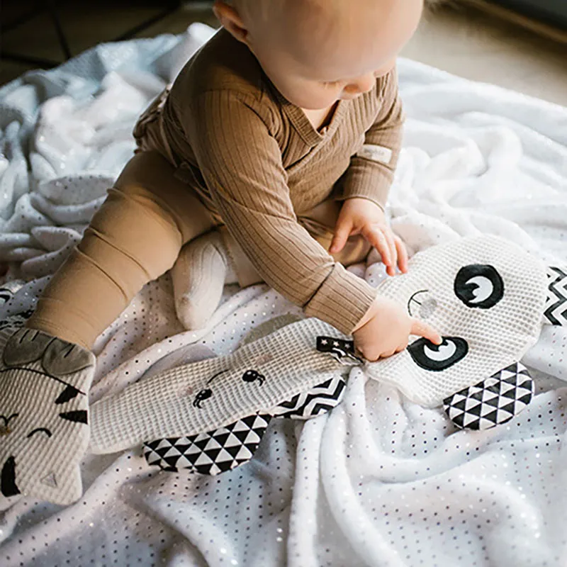 Peluche plate Happy Panda - 0m+-3