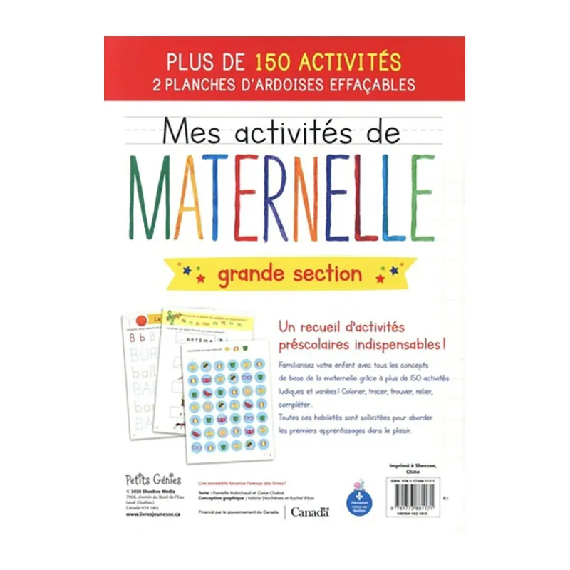 Mes activités de maternelle Grande section - 5+-0