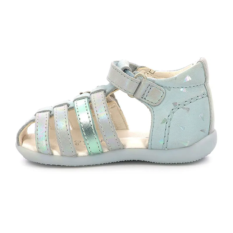 Sandales Bigkro - Bleu clair Plumetis-2