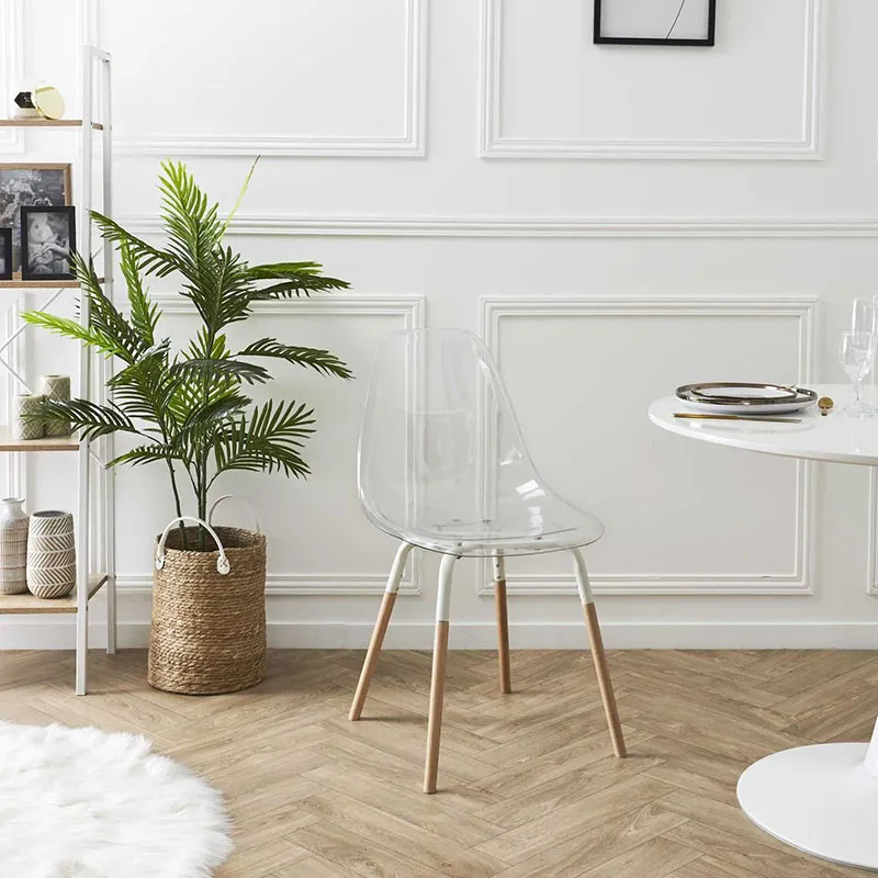 4 Chaises Scandi. Phenix Transparent - 49x45,8x85,8cm-1