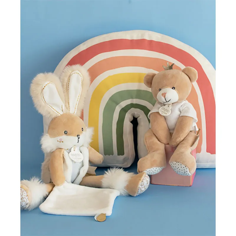 Doudou Lapin de sucre Pantin Blanc - 25cm-8