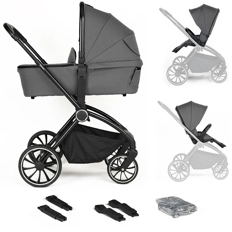 Duo Poussette Compacte Harmony Gris - 0m+-6