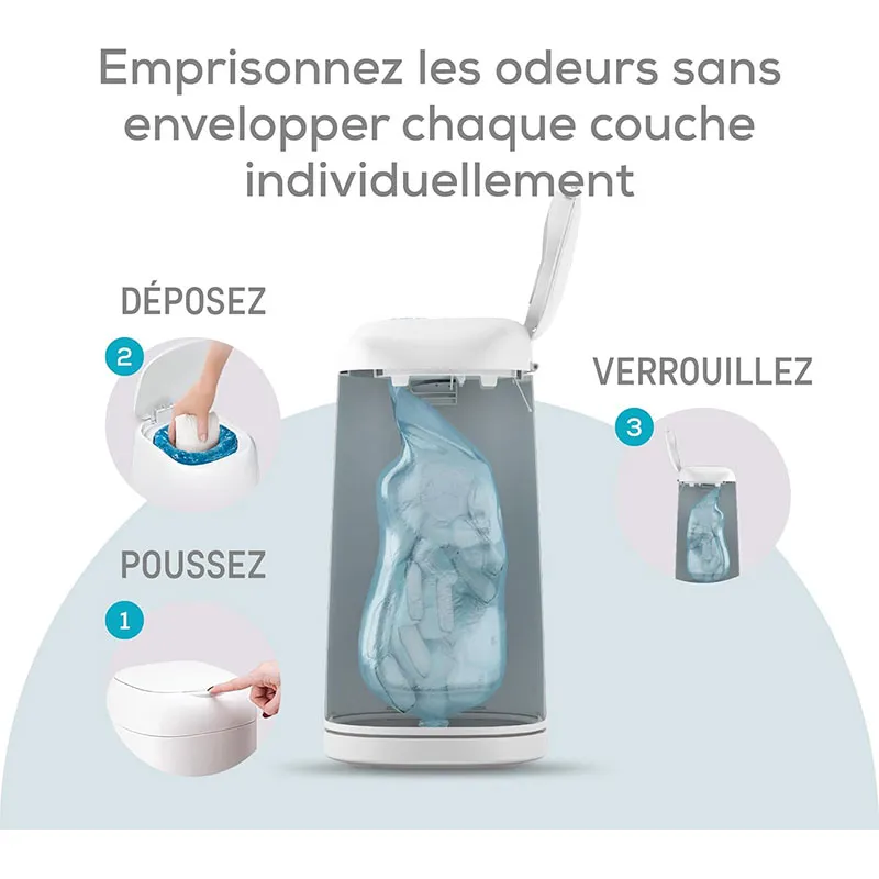 Poubelle à couches Dress Up 
avec 4 recharges-3