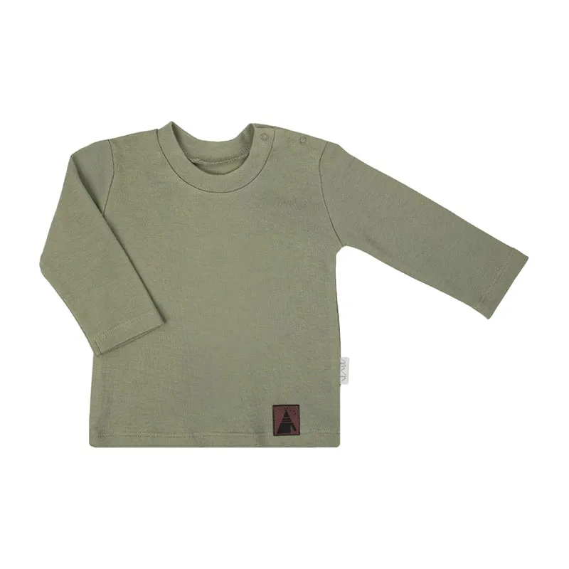T-shirt ML Indien - Vert-0