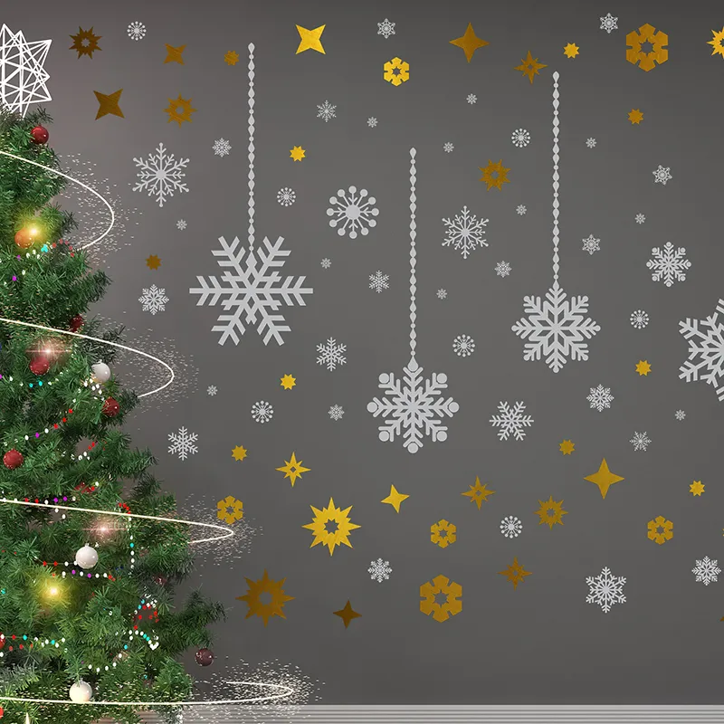 Stickers - Flocons de neige brillants-4