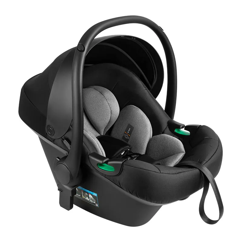 Poussette 4en1 - Coque I-Size + embase I-Lou Noir - 0m+-10