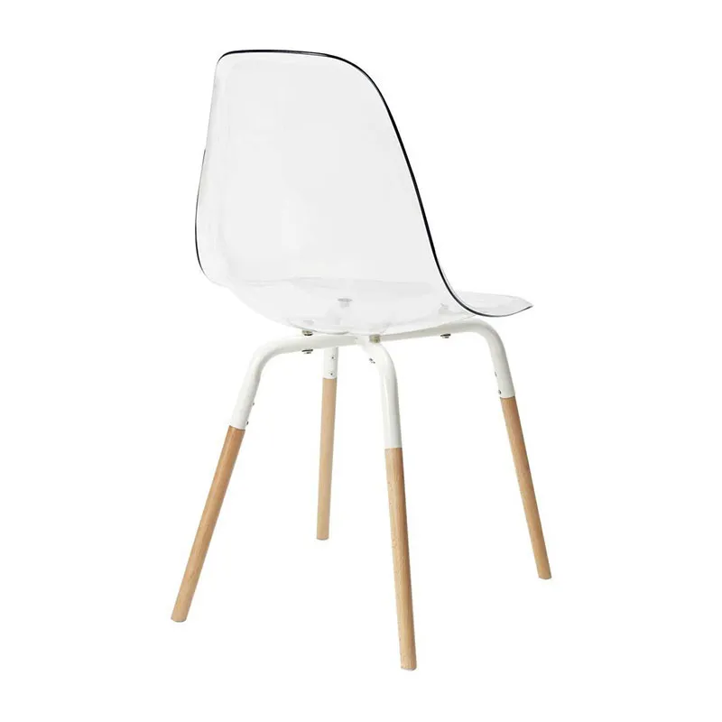 4 Chaises Scandi. Phenix Transparent - 49x45,8x85,8cm-5