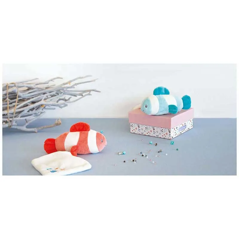 Doudou Poisson Clown Corail - 16cm-4