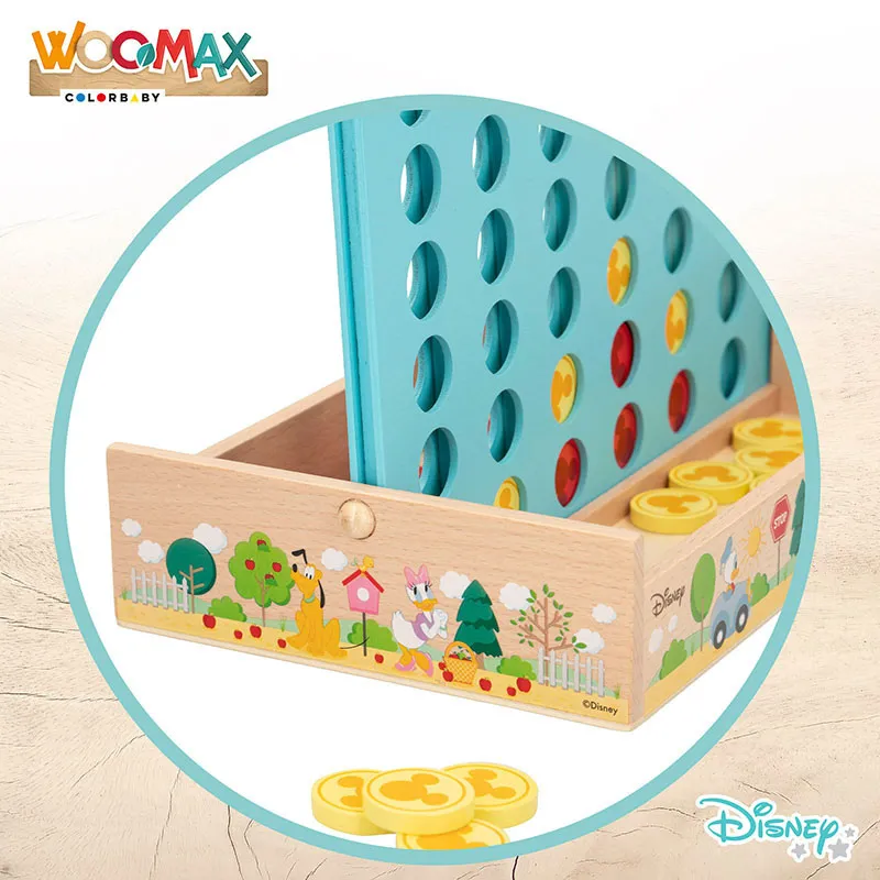 Jeu Quatre à la suite Mickey Bois 37pcs - 36m+-1