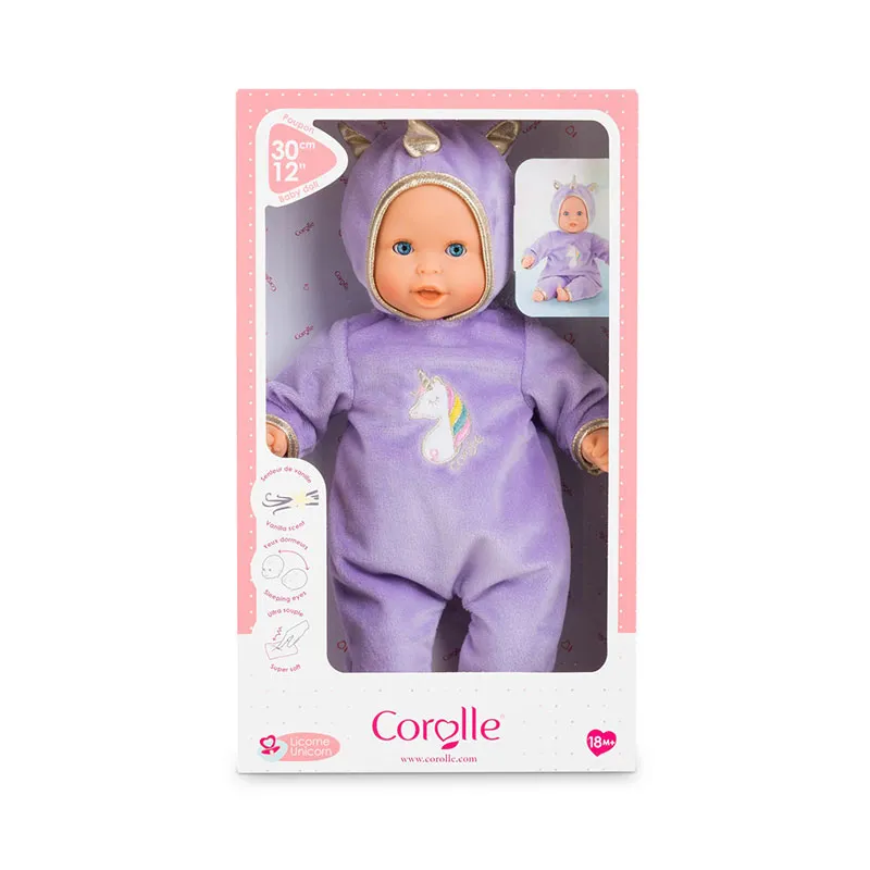 Poupon Bébé Calin Licorne 30cm - 18m+-10