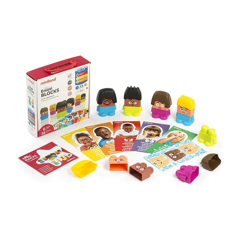 Jeu des émotions Emotiblocks 12pcs - 24m+-1