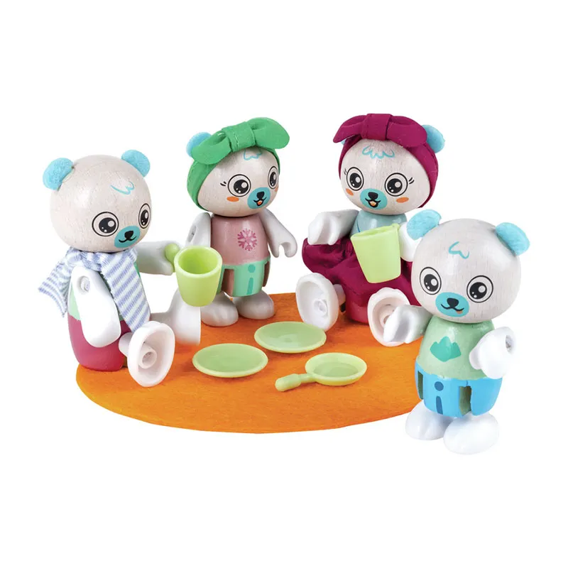 Figurines articulées famille Ours polaire - 36m+-0