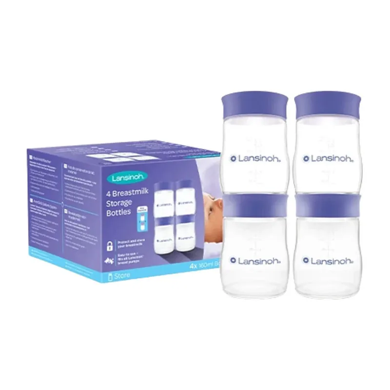 Pots de conservation du lait maternel - 4x160ml-1