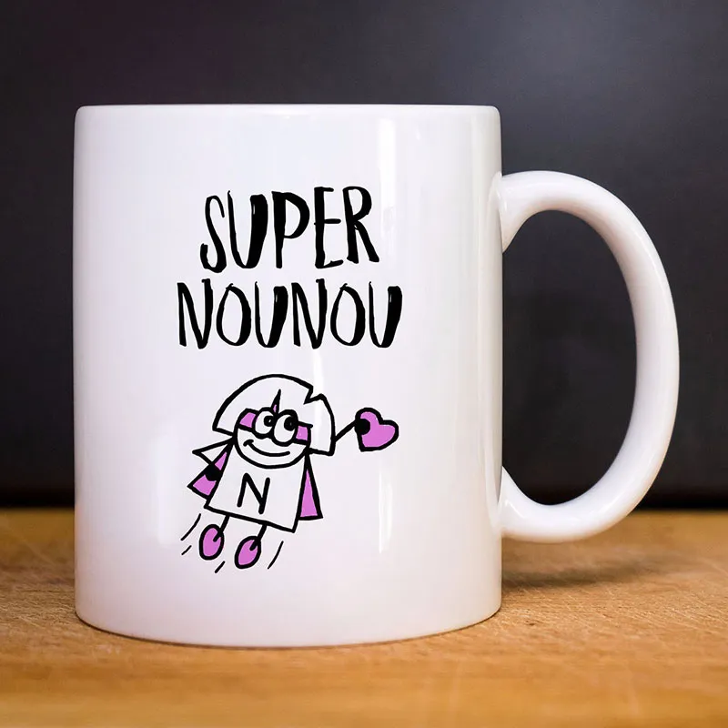 Mug Super nounou - Blanc-0