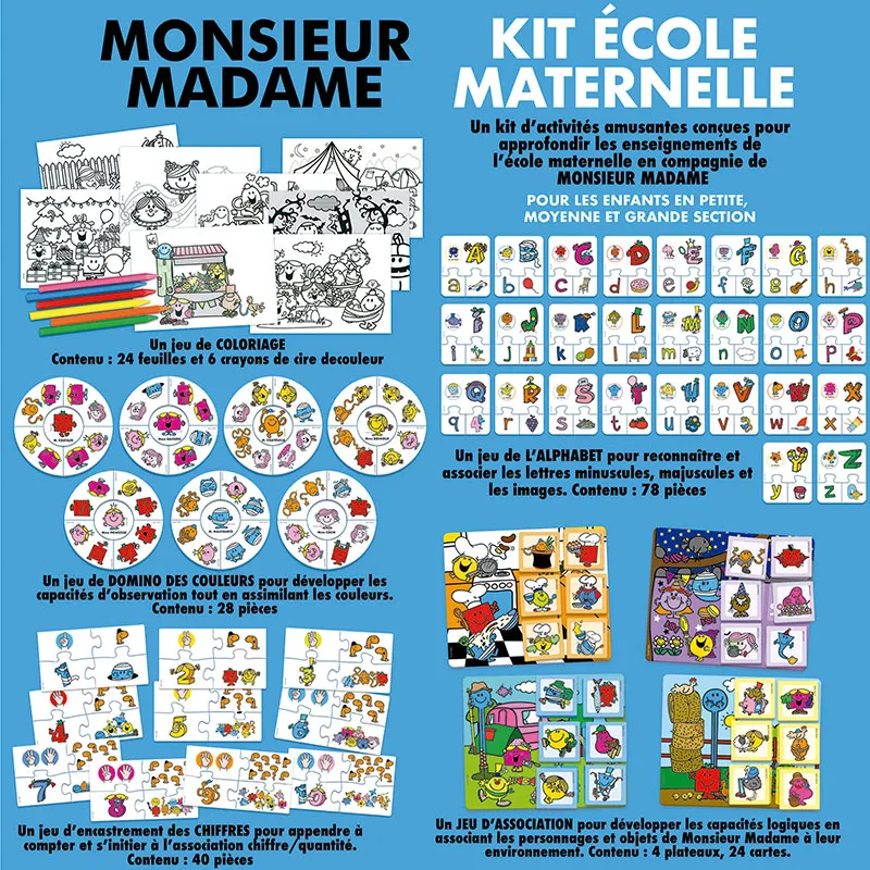 Kit École maternelle Monsieur Madame - 36m+-2