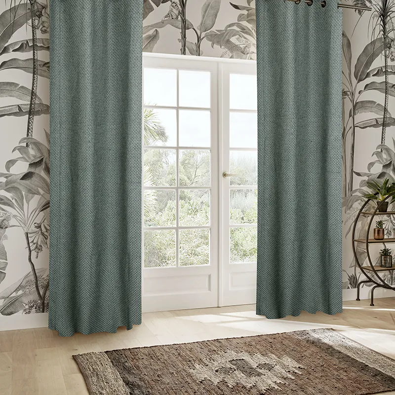Rideau maille Wild Vert foncé - 140x260cm-0