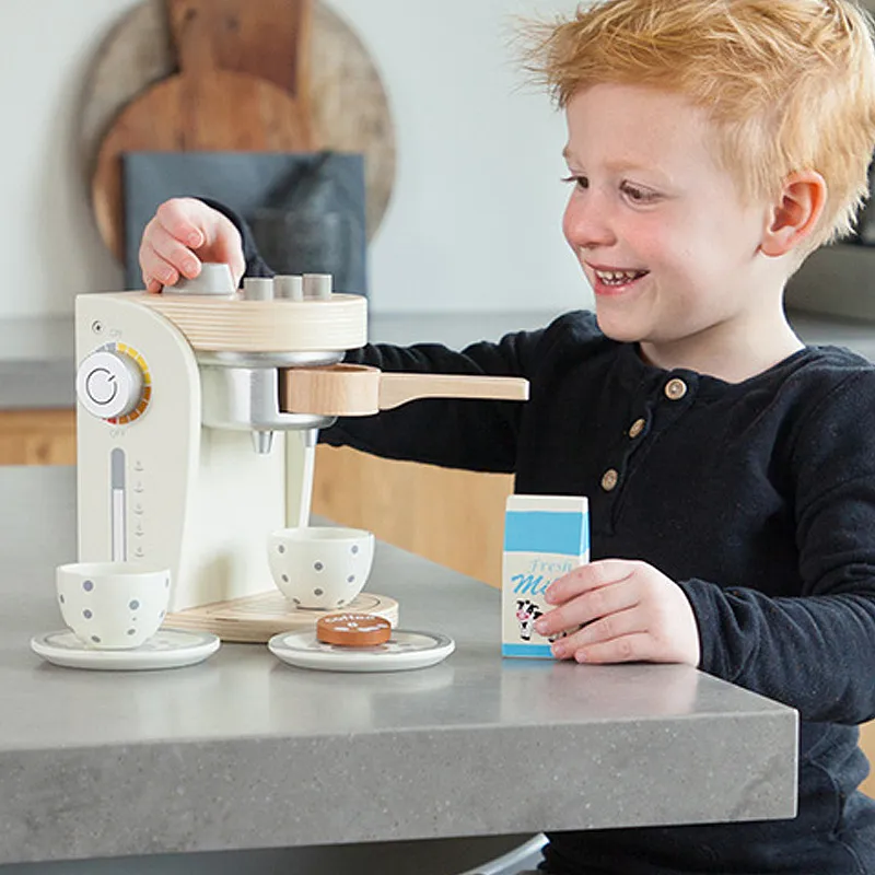 Ensemble Machine à café Blanc 8pcs - 36m+-1
