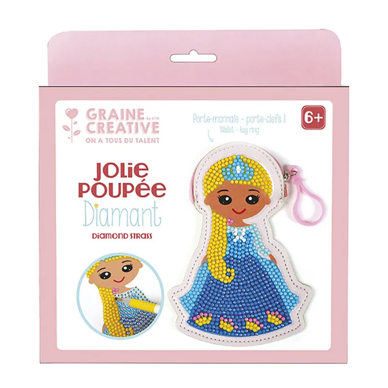 Kit créatif Porte-monnaie Diamant mosaique Princesse -  6+-0