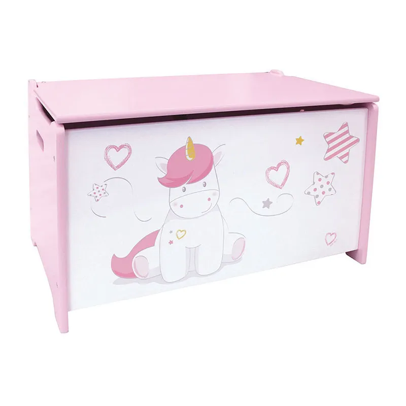 Coffre à jouets Licorne - 40x58x36cm-0