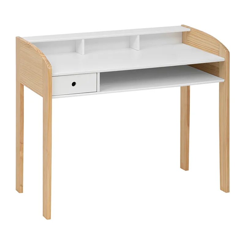 Bureau enfant primaire Bois Blanc - 100x52x85cm-2