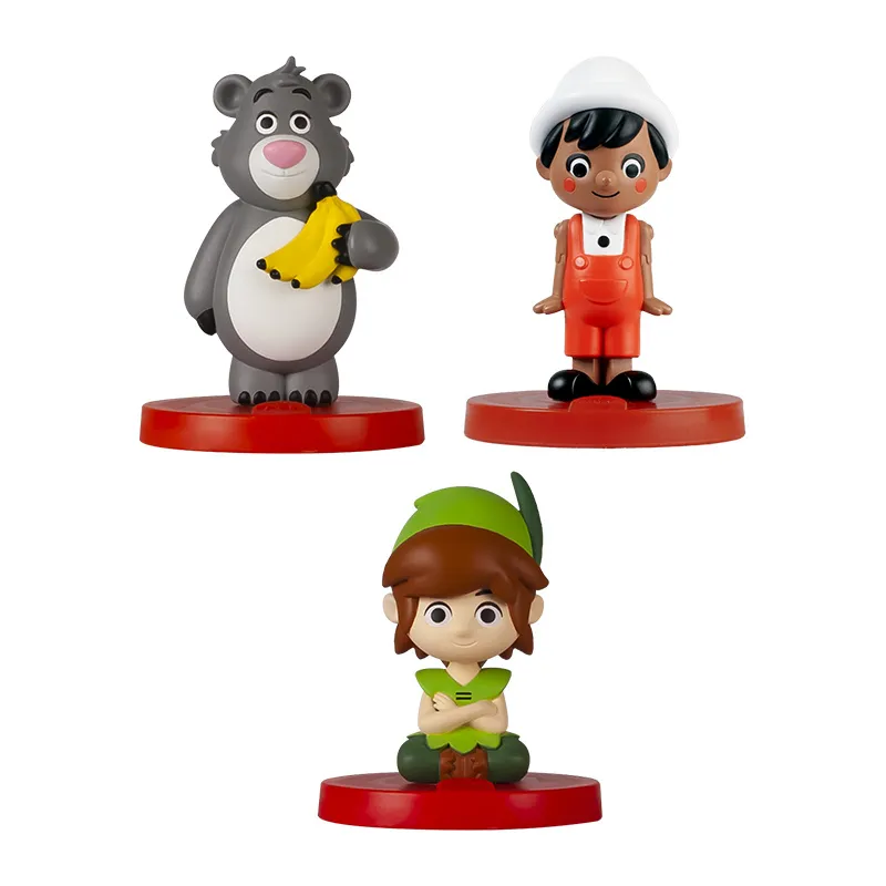 3 Personnages - Livre de la Jungle/Pinocchio/Peter Pan -3+-0