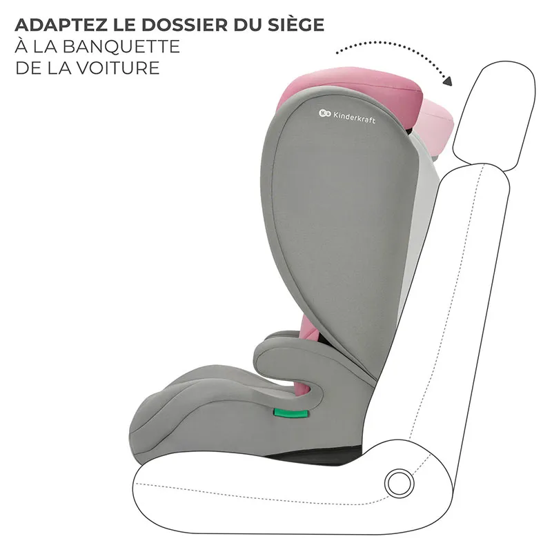 Siège-auto I-Size/Ceinturé I-SPARK 100-150cm - Rose-5
