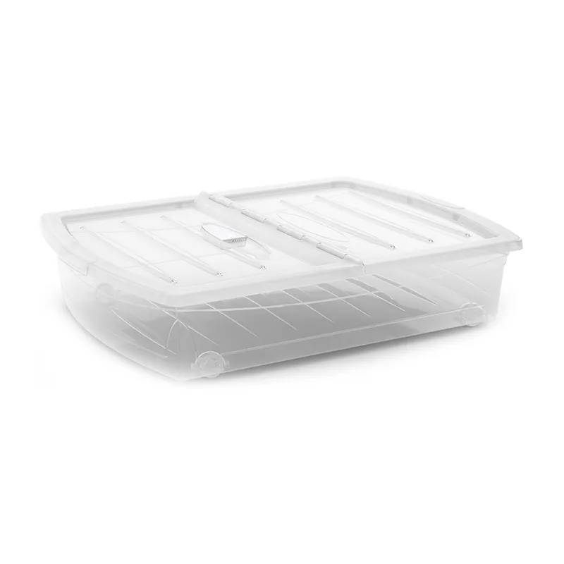 Boîte de rangement XL dessous de lit Transparent - 56L-0