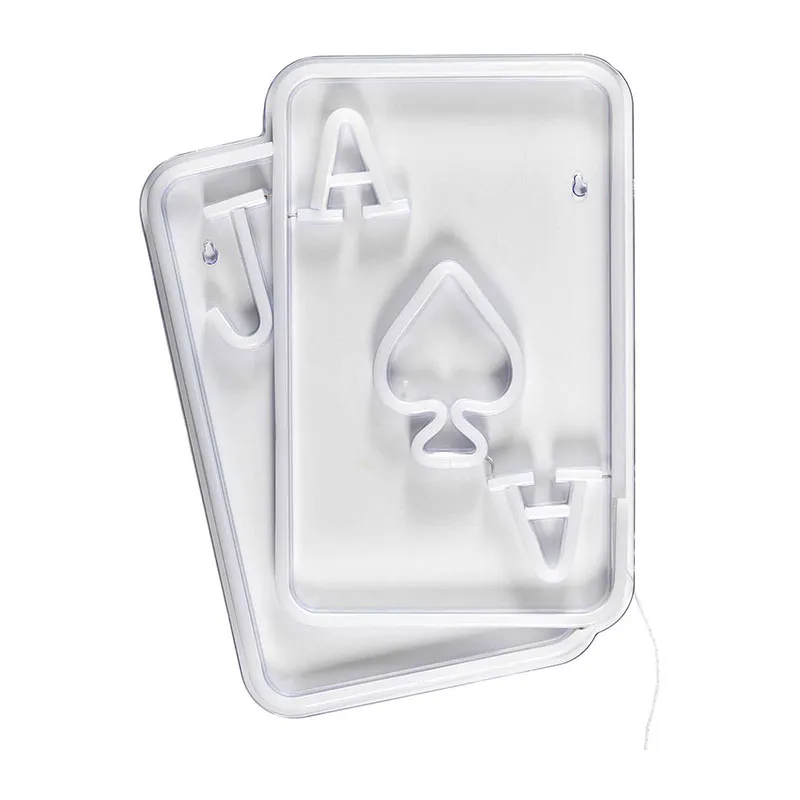 Lampe LED USB effet Néon Cartes - 28x28x2cm-2