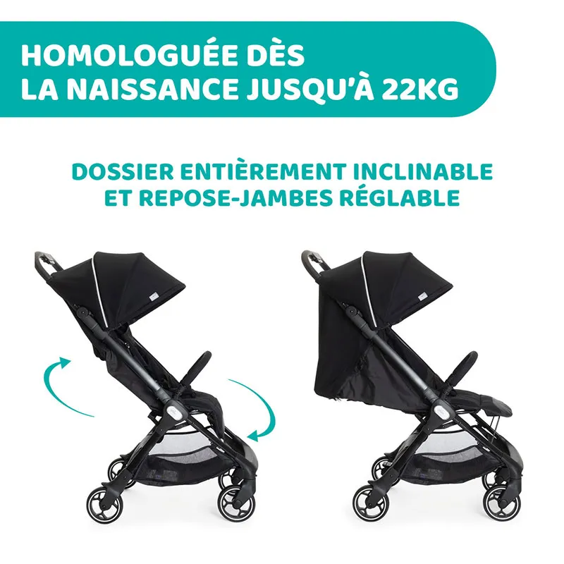 Poussette Compacte We Black - 0m+-2