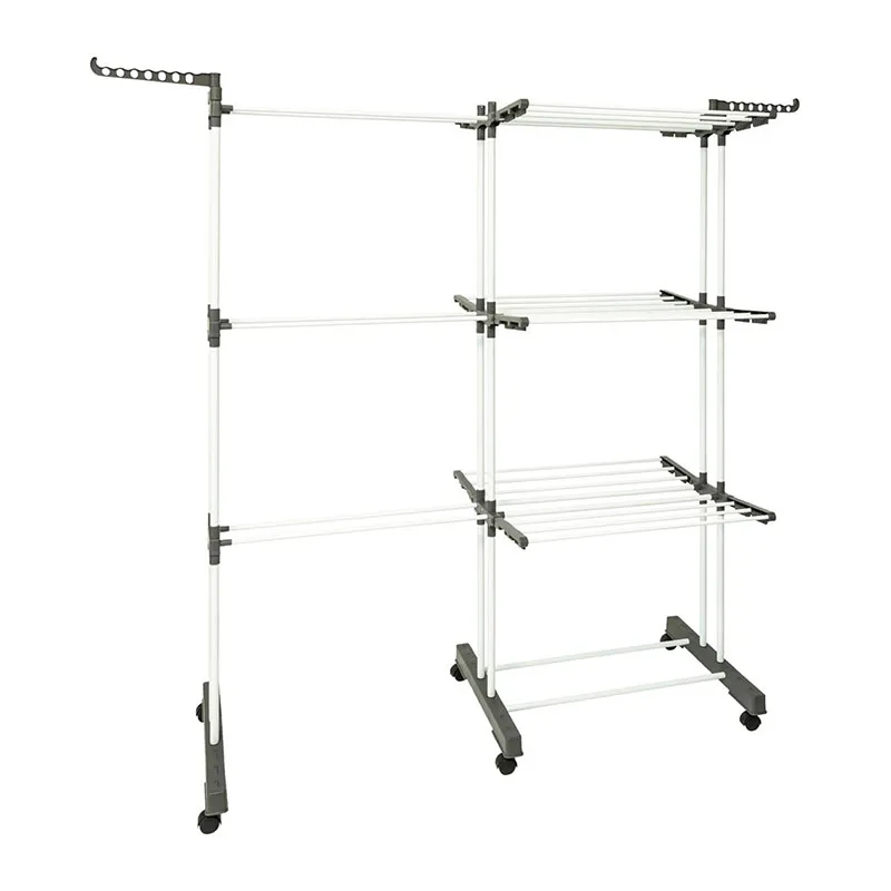 Etendoir à linge tour modulable Sinaï - 140x53x170cm-2