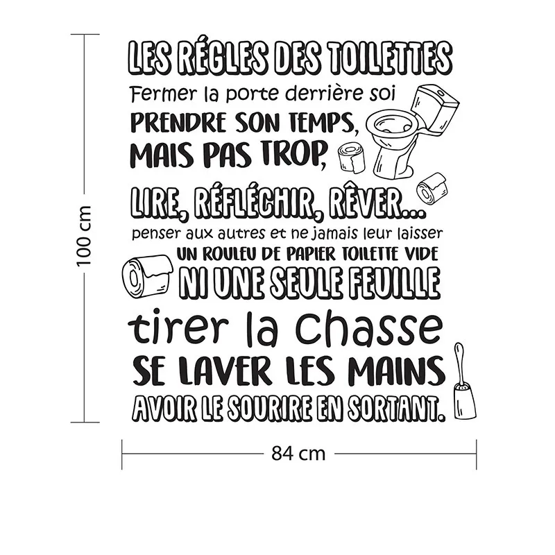Stickers - Règles des Toilettes-1