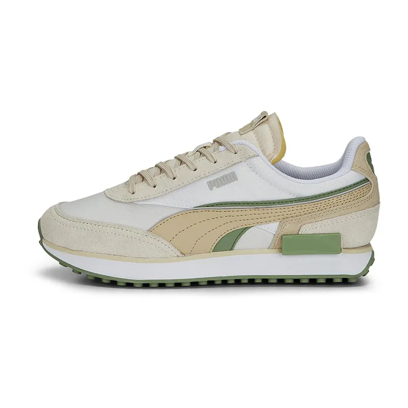 Baskets Homme Future Rider Double - Blanc/Beige/Vert - PUMA-0