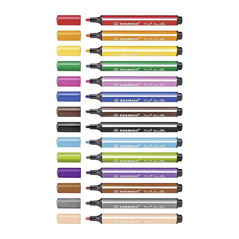 Feutres de coloriage Trio Scribbi - 14pcs-3