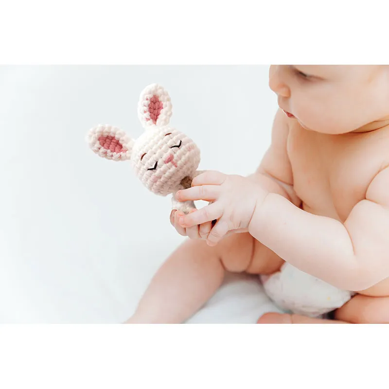 Kit créatif Crochet Hochet Lapin 16cm - 14+-5
