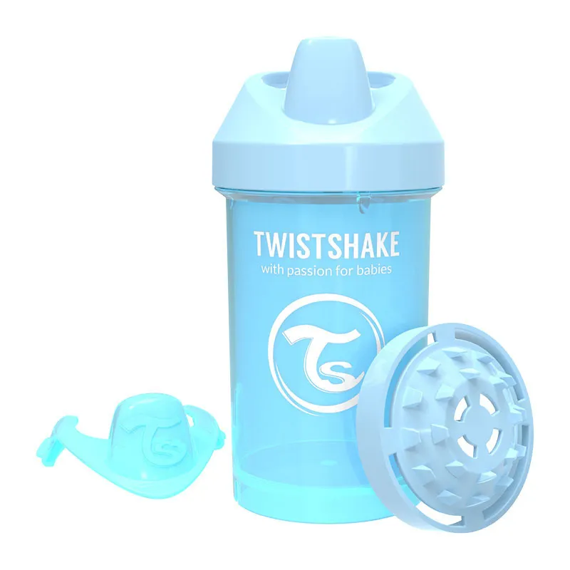 Tasse d'apprentissage Crawler Cup 300ml Bleu Pastel - 8m+-0