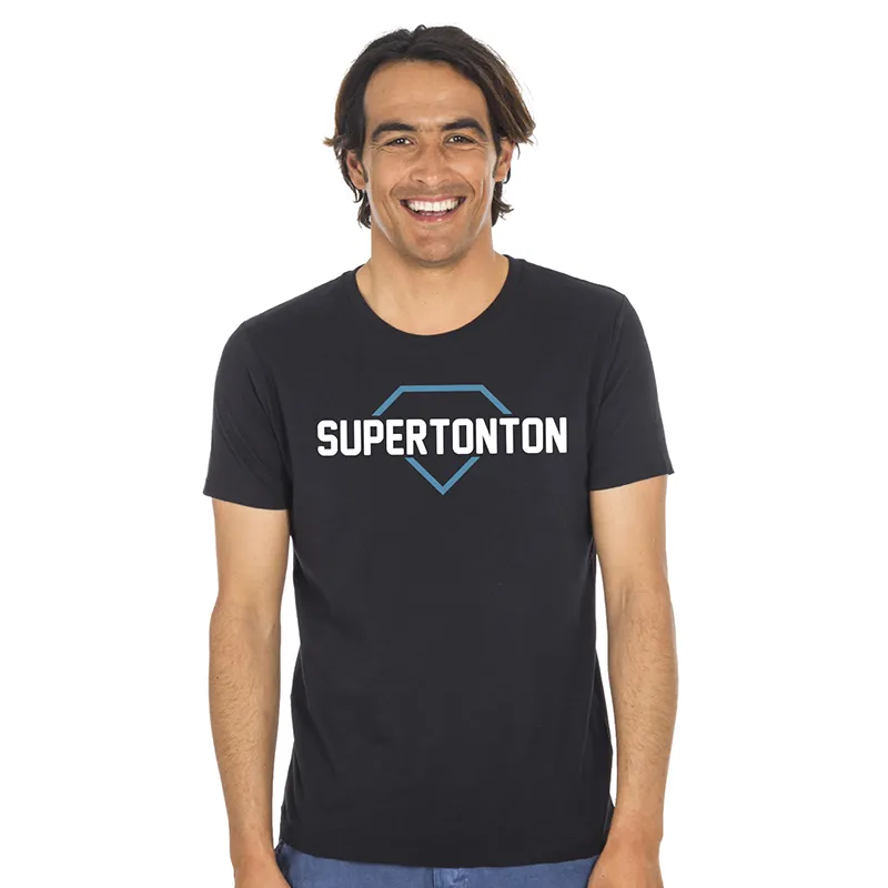 T-shirt Homme BIO Super tonton - Noir-0