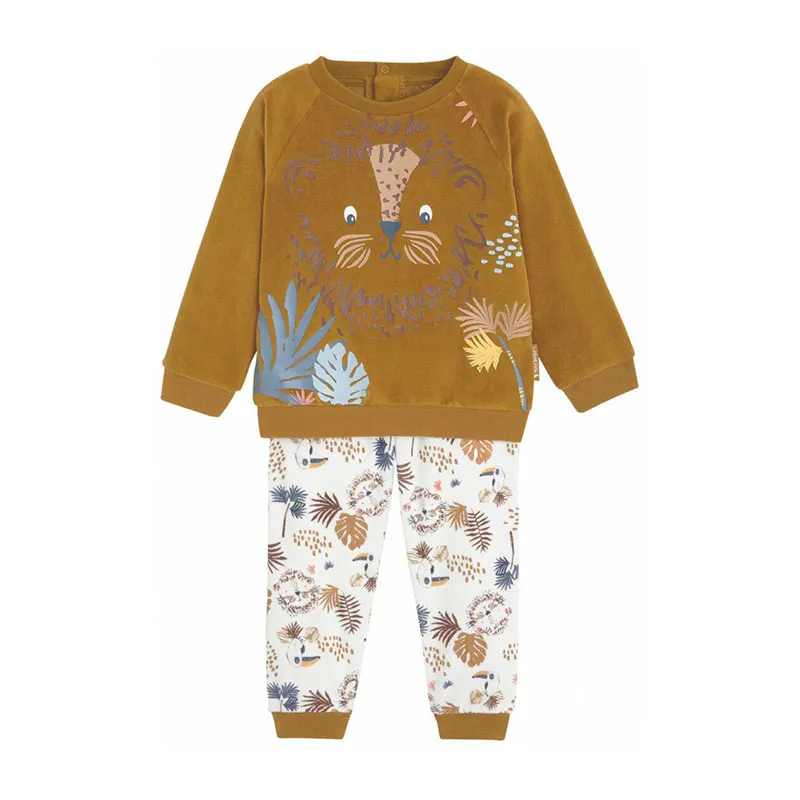 Pyjama ML Mirow - Marron/Blanc-0