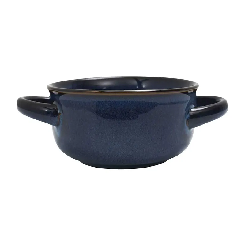 Bol à soupe Grès Bleu - 14,9x7x14,9cm-0